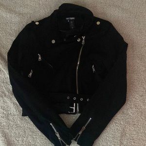 Black Hot topic Zipper Jacket